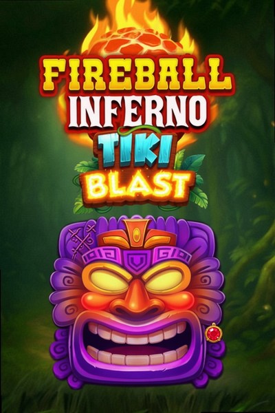 Cover of the Fireball Inferno Tiki Blast slot in the Kingmaker Casino lobby