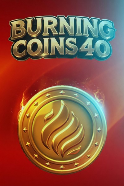 Cover of the slot Burning Coins 40 in the Cleobetra Casino lobby