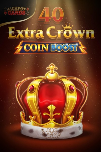 Cover of the slot 40 Extra Crown Coin Boost in the Betwest Casino lobby